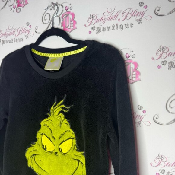 The grinch sweater pull over naughty fleece grinch movie christmas Xmas comfy - Picture 5 of 6